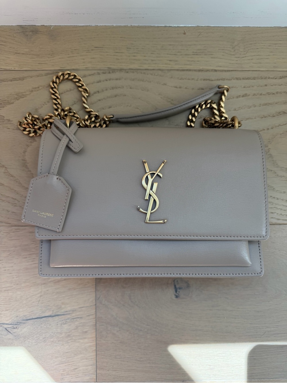 Yves Saint Laurent Beige medium sunset bag NWT - Picture 5 of 10